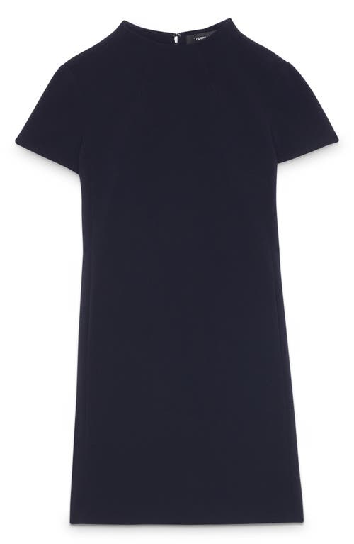 Shop Theory 'jasneah' Crepe Shift Dress In Deep Navy