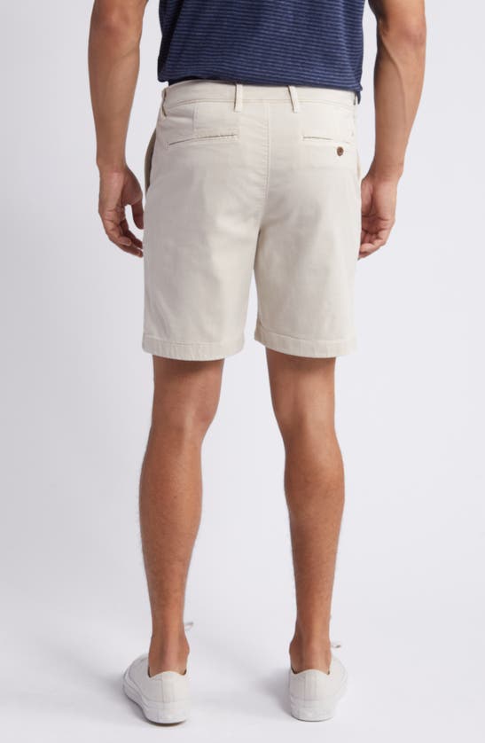 Shop Faherty Coastline 8-inch Chino Shorts In Stone