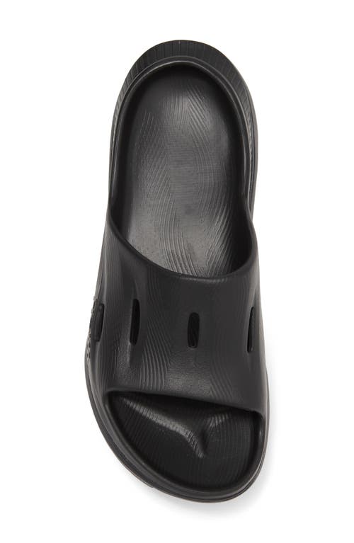 Hoka Gender Inclusive Ora Recovery Slide 3 Sandal In Black/black