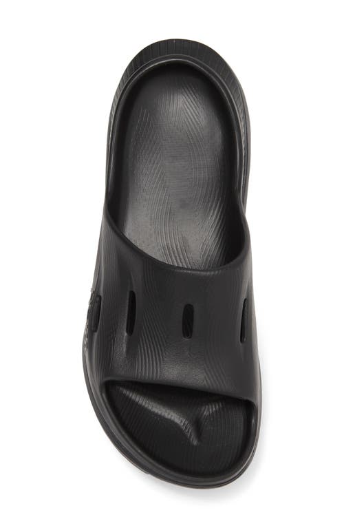 Shop Hoka Gender Inclusive Ora Recovery Slide 3 Sandal In Black/black