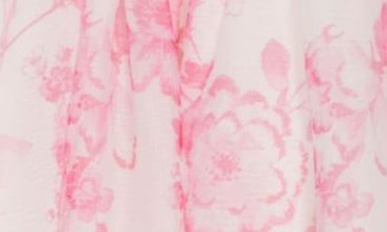 Shop Jessica Simpson Kids' Floral Print Chiffon Dress In Doll Pink