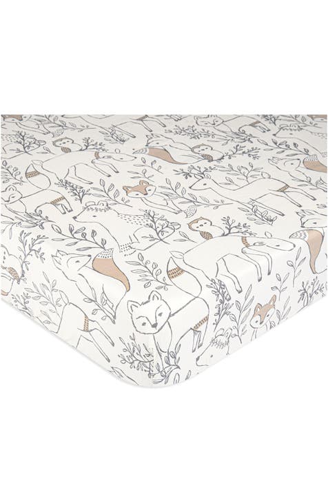 Cotton Sateen Fitted Crib Sheet