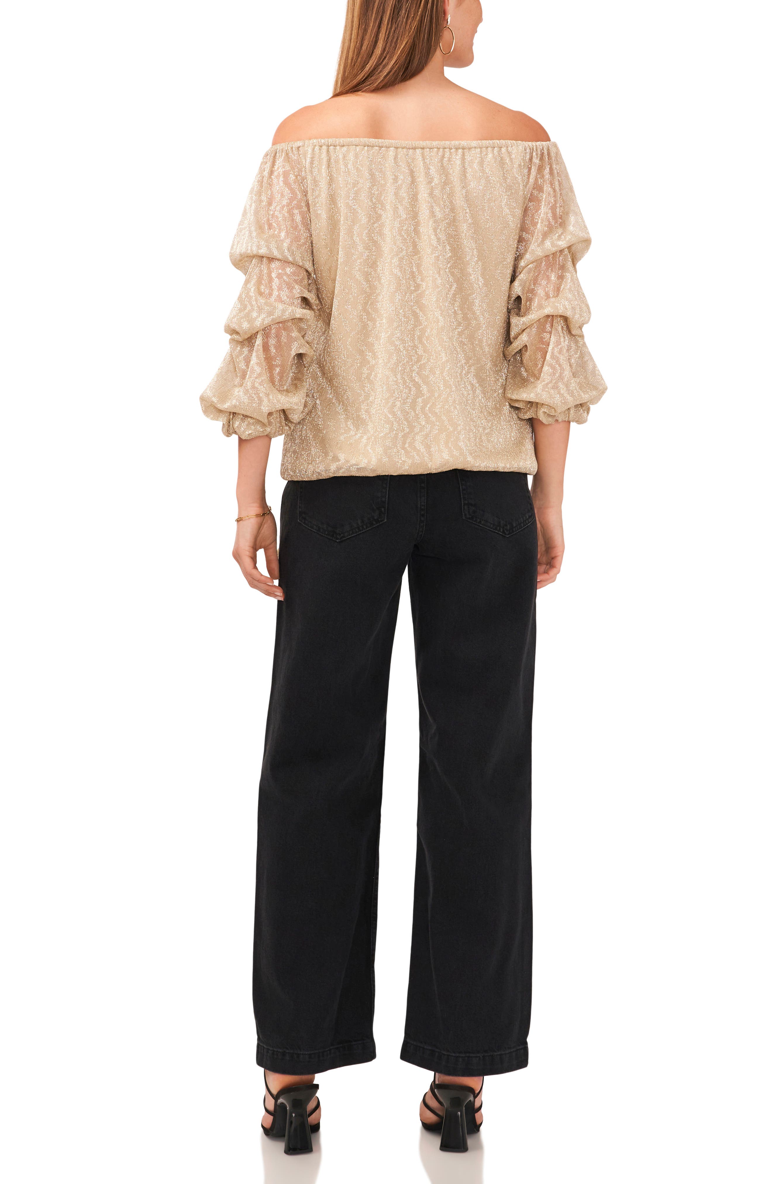 Vince Camuto Off The Shoulder Bubble Sleeve Blouse | Nordstromrack