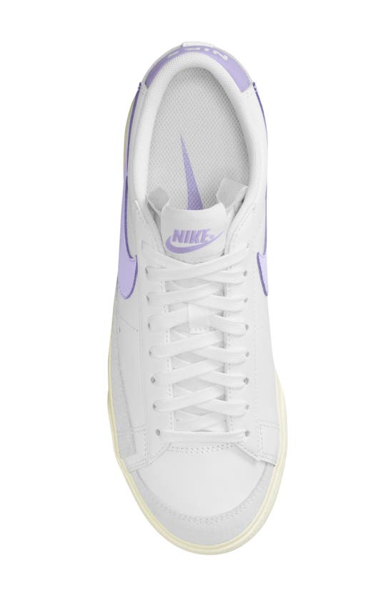 Shop Nike Blazer Low Platform Sneaker In White/ Lilac Bloom-sail