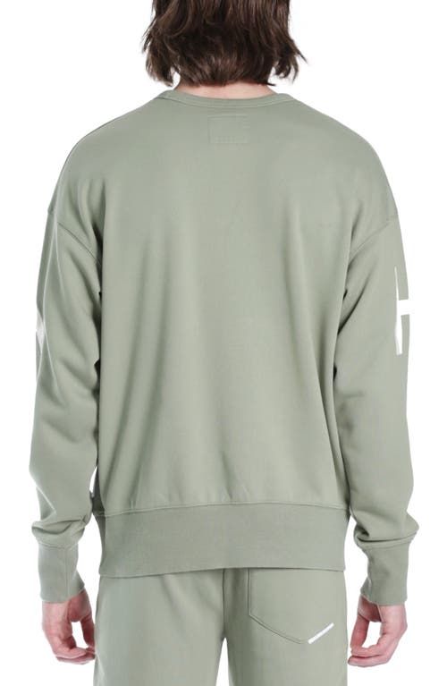 Shop Hvman Logo Crewneck Sweatshirt In Green