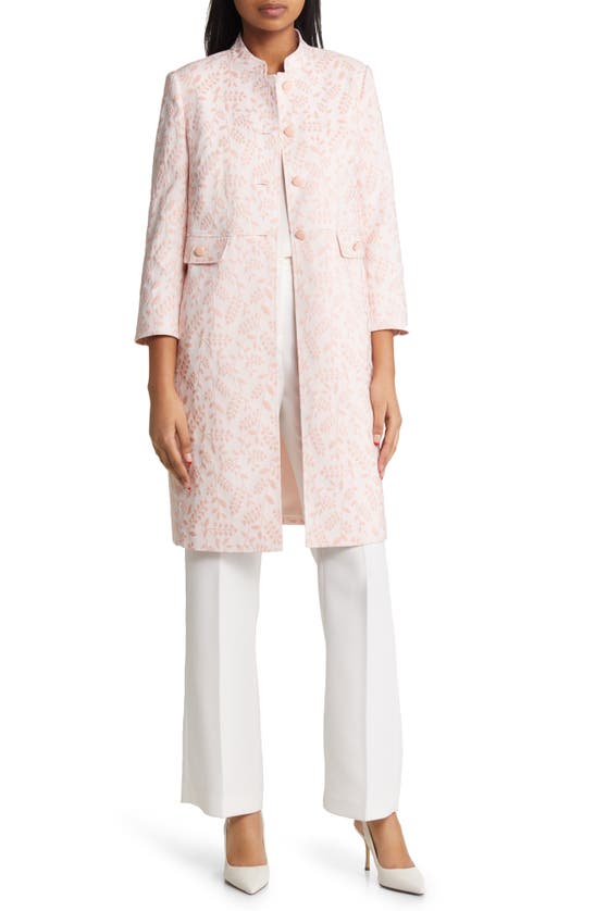 ANNE KLEIN FLORAL JACQUARD JACKET