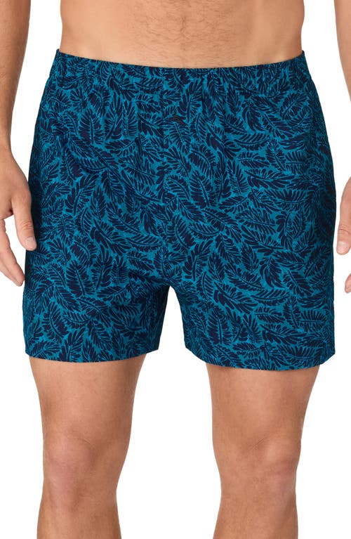 Shop Tommy Bahama Cotton Woven Pajama Boxers In Bl/novel