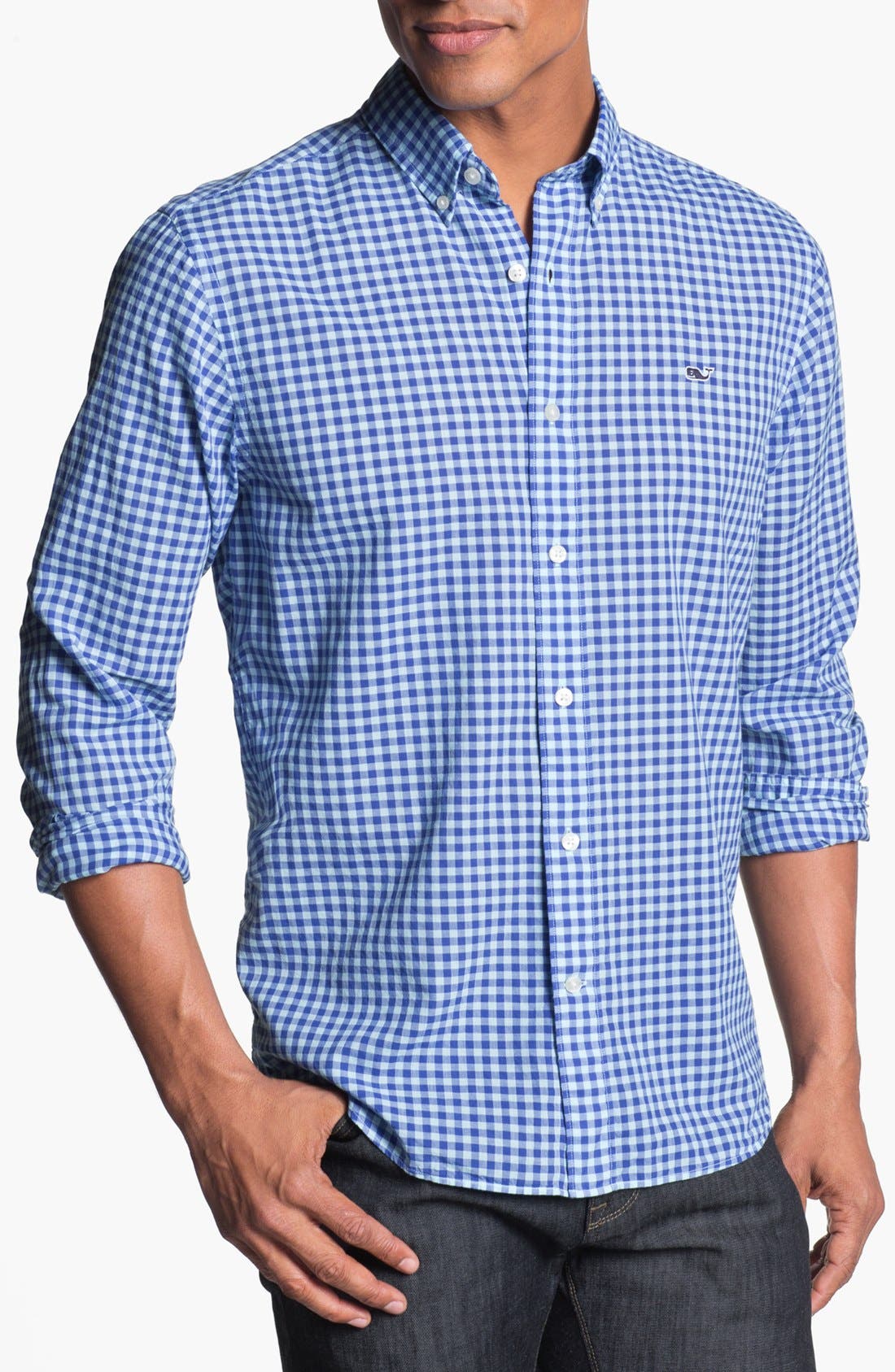 vineyard vines slim fit whale shirt