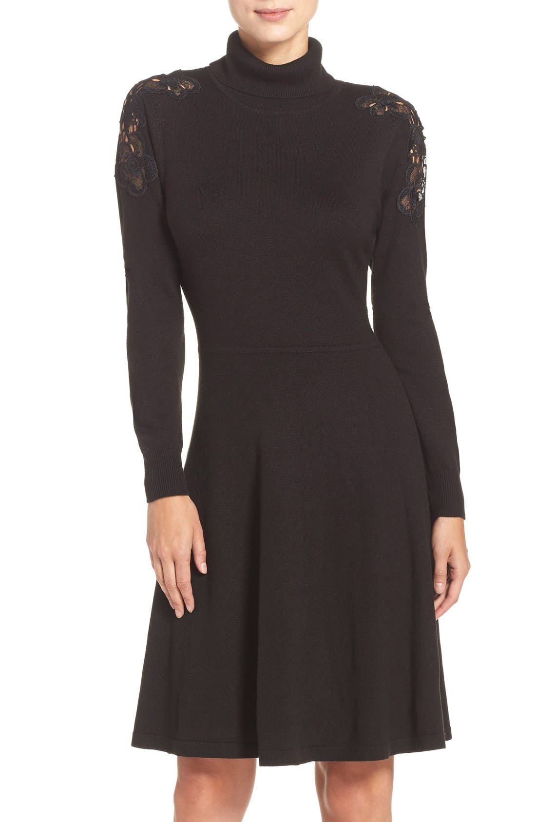 eliza j turtleneck sweater dress