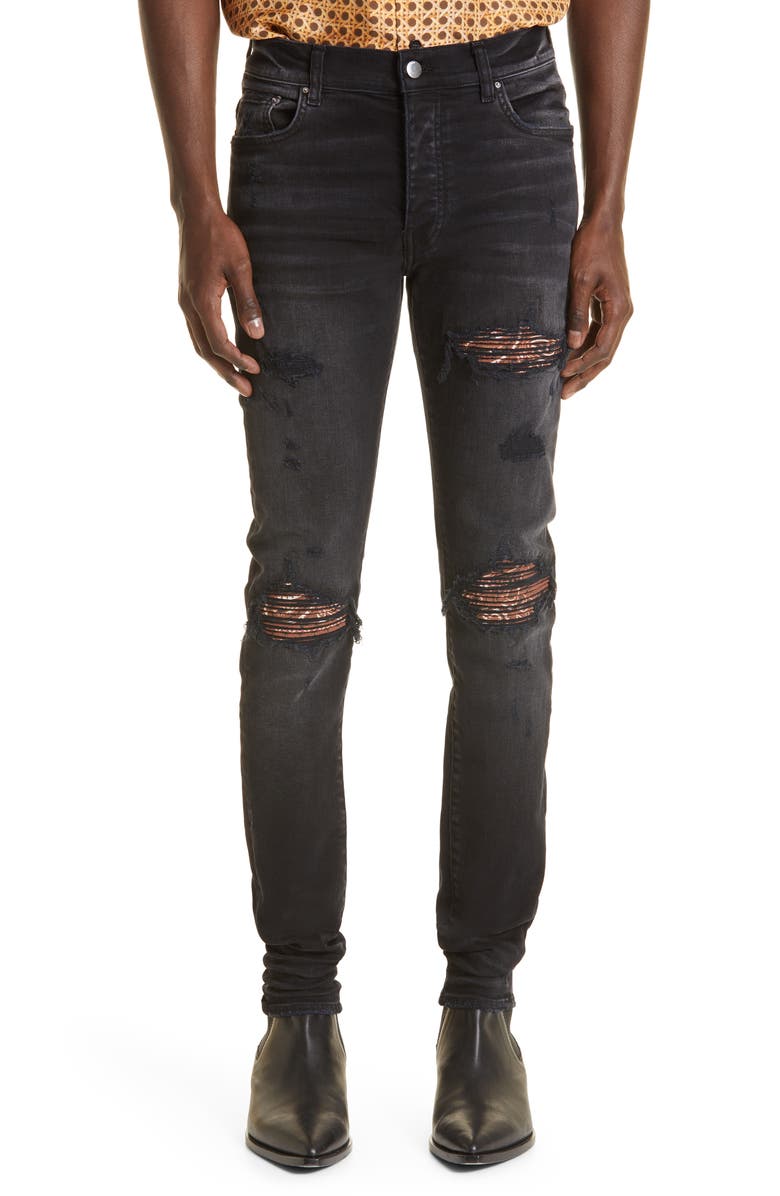 AMIRI Thrasher Bandana Skinny Jeans | Nordstrom