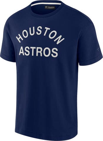 Unisex Fanatics Signature Navy Houston Astros Super Soft Short Sleeve T-Shirt Size: Small
