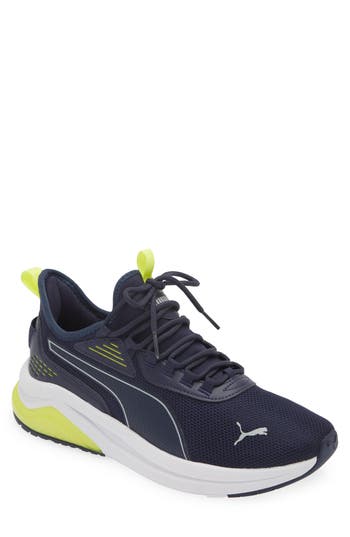 Puma Amplifier Sneaker In  Navy-cool Gray-lime