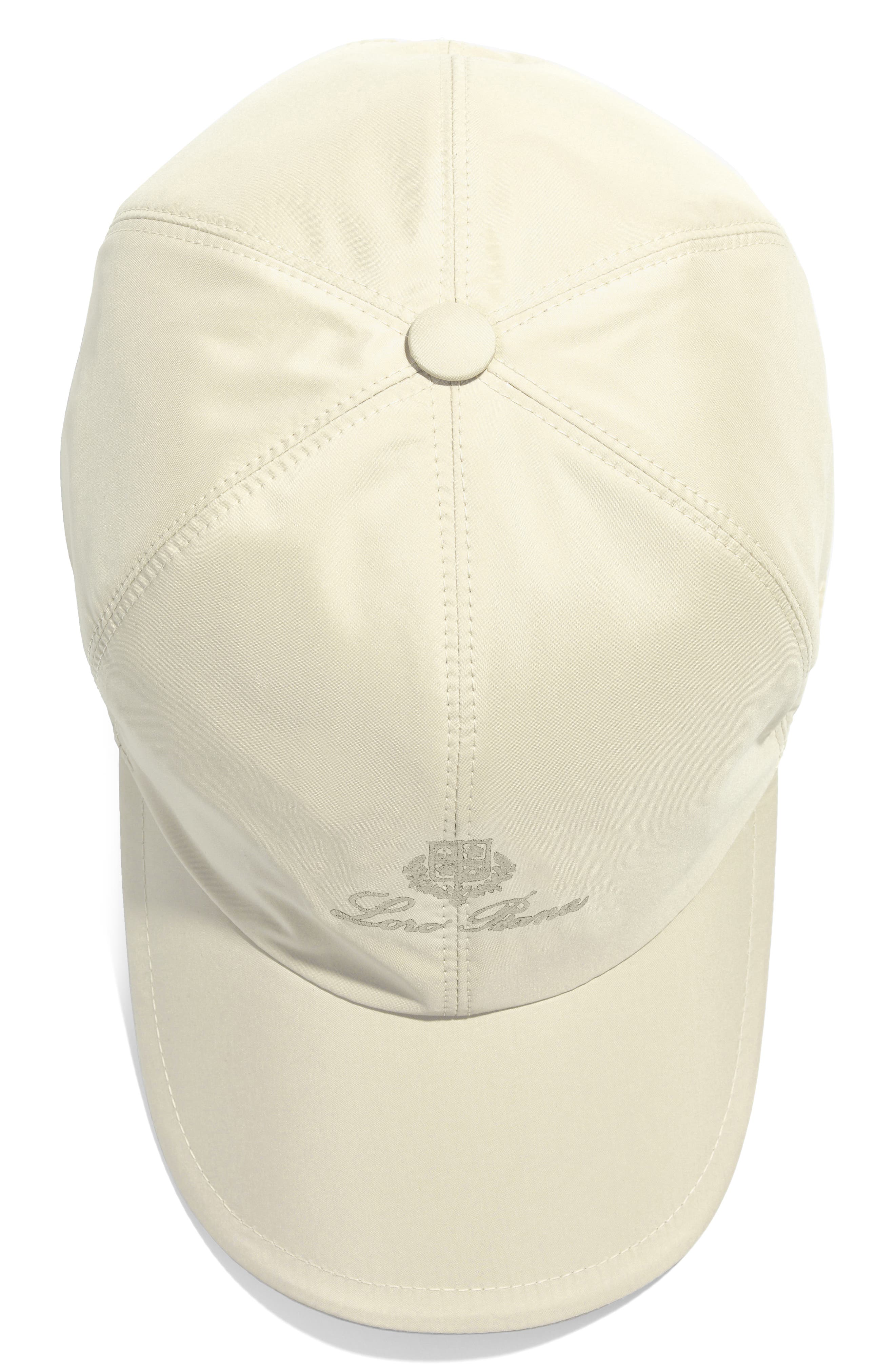 LORO PIANA Storm System® Waterproof Baseball Cap in Ivory 
