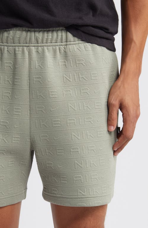 Shop Nike Sportswear Air Knit Shorts In Dark Stucco/dark Stucco