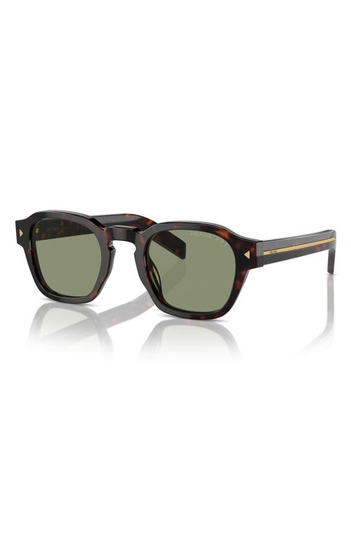 Prada Pra16s 17n20g Tartarugto Polarizzato Sunglasses In Green