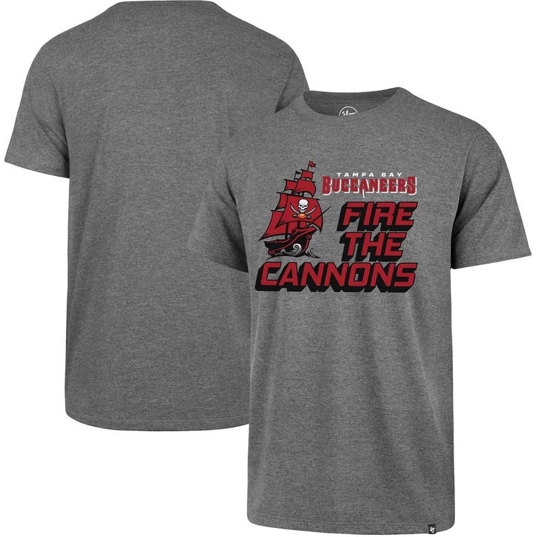 Youth Heather Gray Tampa Bay Buccaneers Team T-Shirt Size: Large