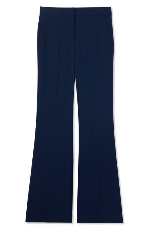 Shop St John St. John Collection Textured Crepe Pants In Royal Blue