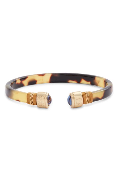 Gas Bijoux Sarina Cuff Bracelet in Gold Brown 