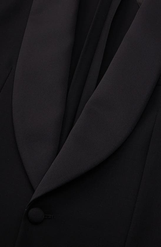 Shop Blk Dnm 55 Wool & Mohair Blazer In Black Tux Wool