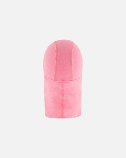 Deux Par Deux Girl's Jersey Balaclava Candy Pink In Azalea Pink