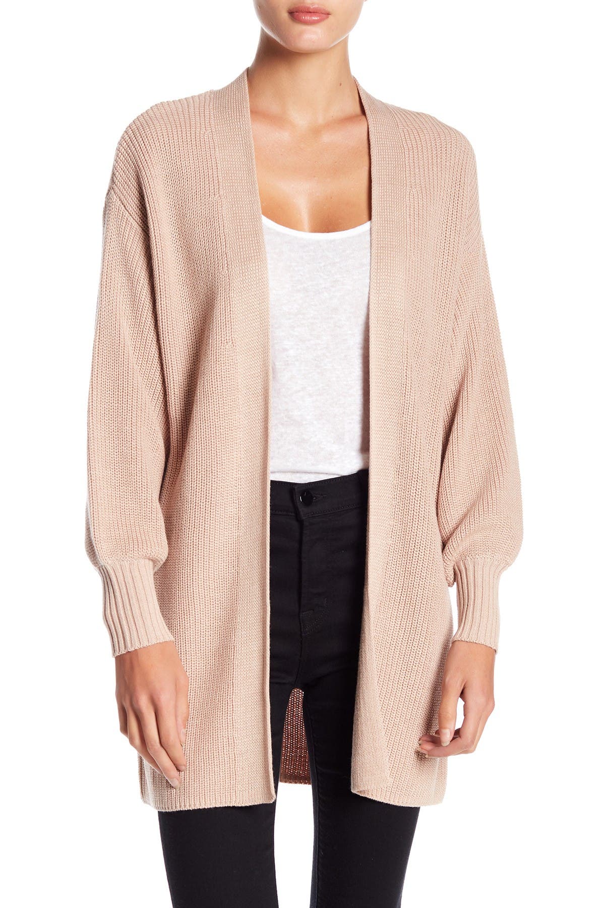 shaker knit cardigan