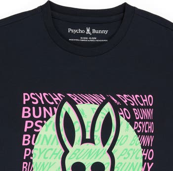 Psycho Bunny Kids Montgomery Back Graphic Tee - B0U947Y1PC 100 White / XS/5-6