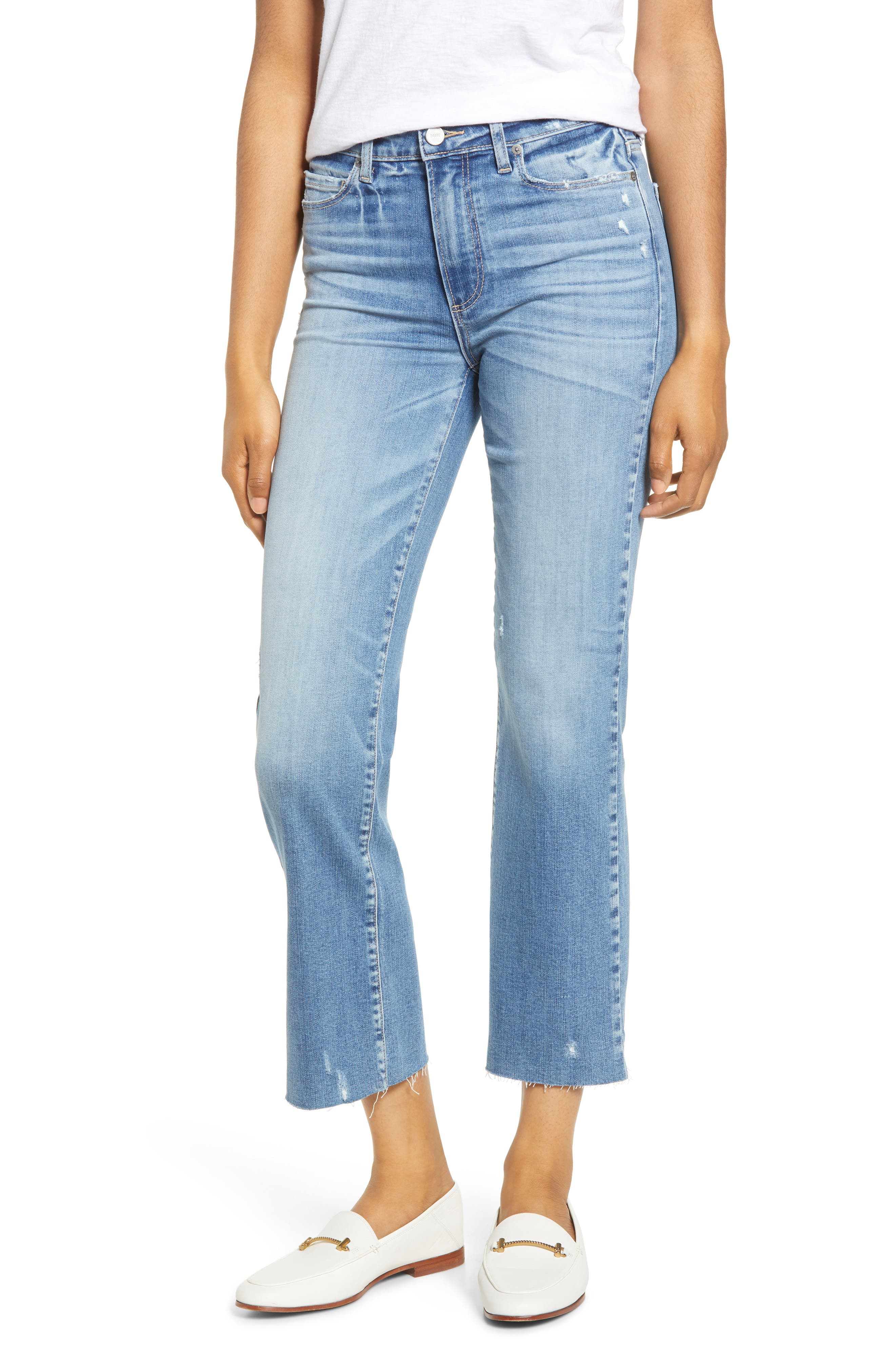 flare jeans raw hem