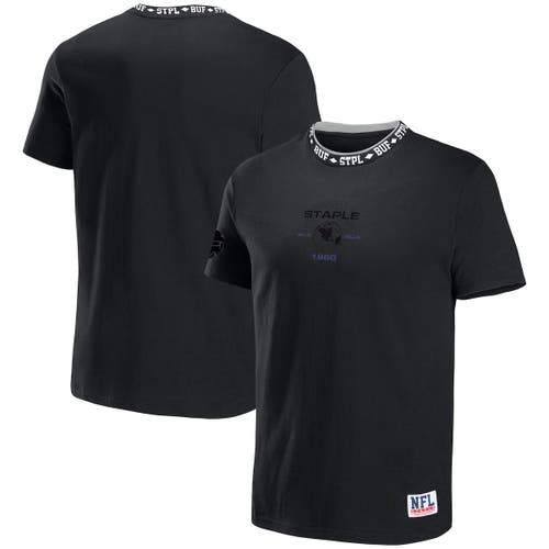 Men's NFL x Staple Black Buffalo Bills Globe T-Shirt
