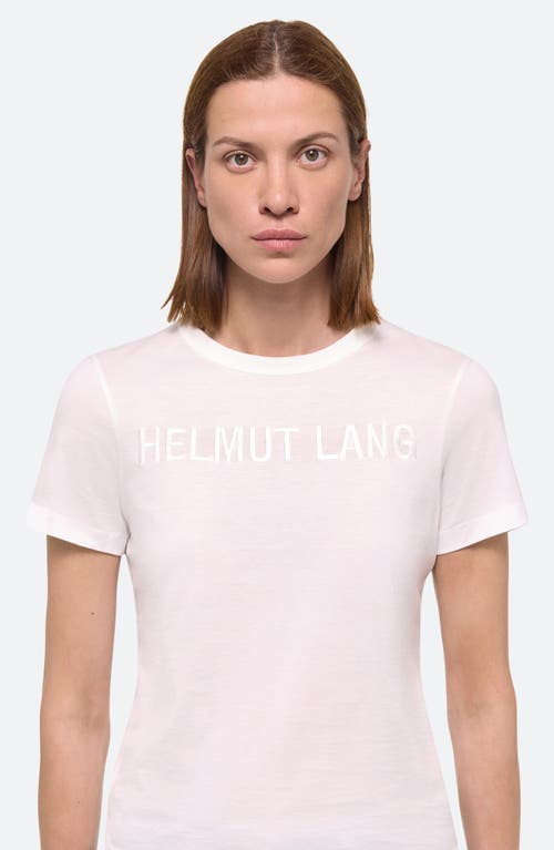 Shop Helmut Lang Slim Logo T-shirt In White