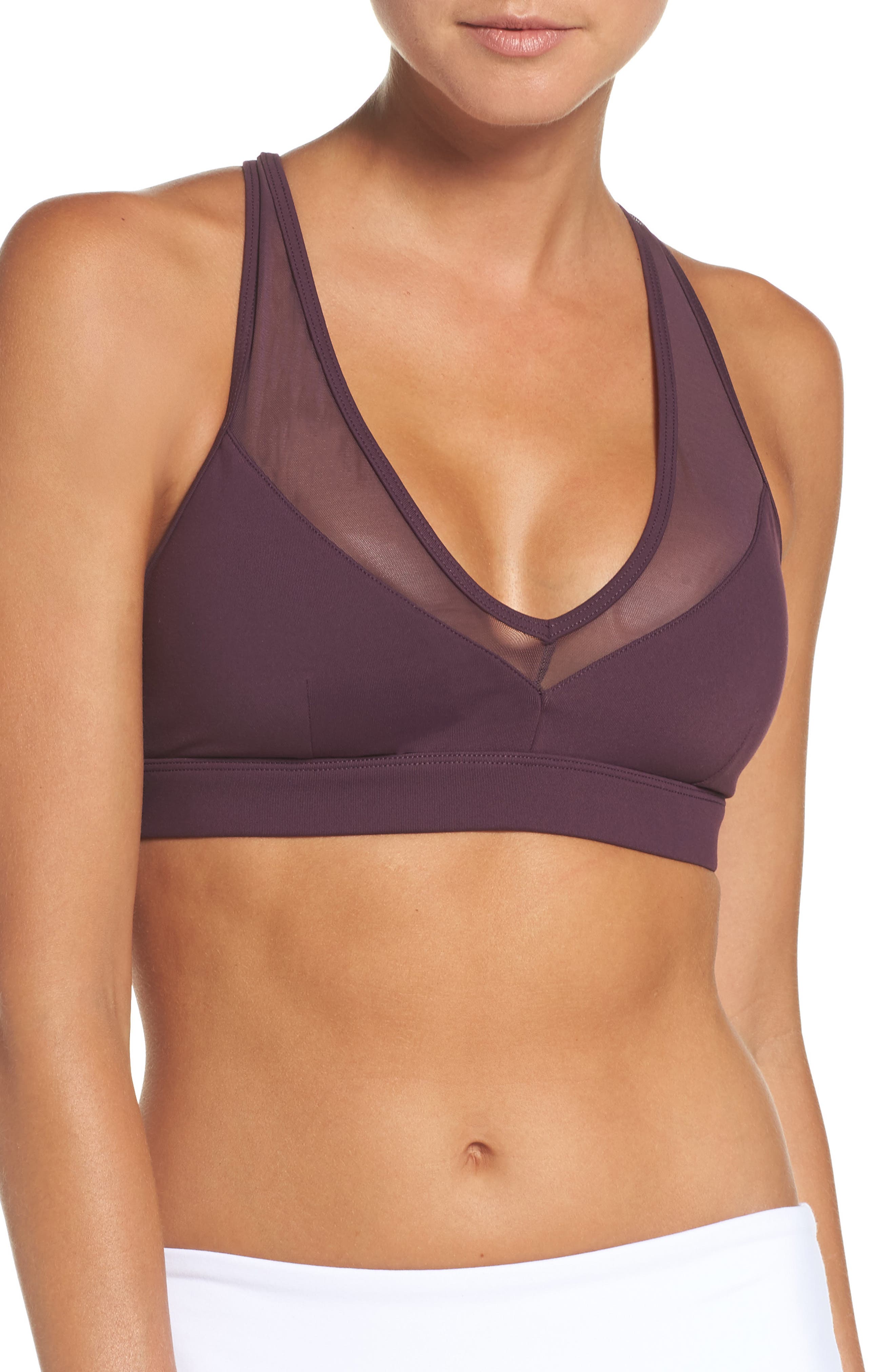 criss cross front sports bra