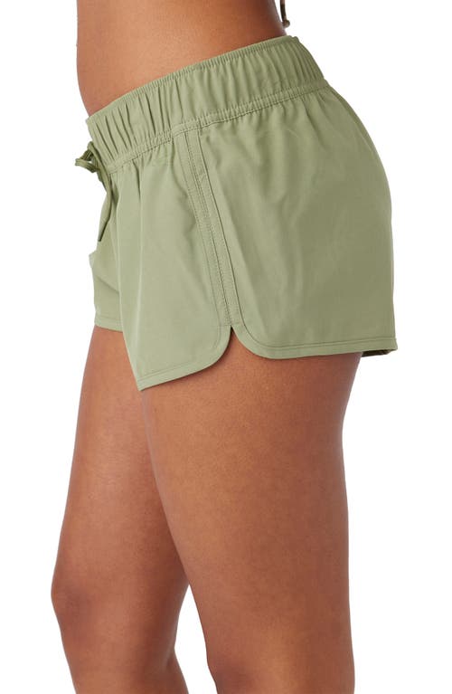 Shop O'neill Laney 2 Stretch Cover-up Shorts In Oil Green