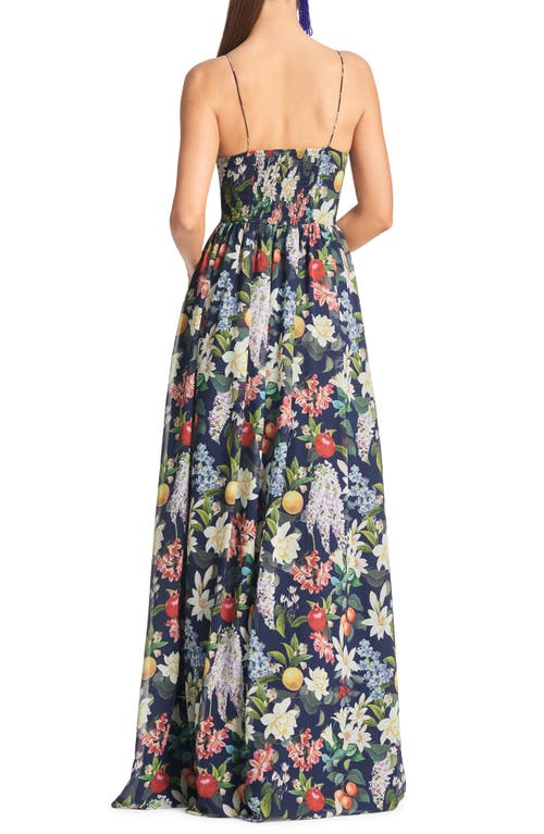 Shop Sachin & Babi Sienna Floral Chiffon Gown In Alto Giardino