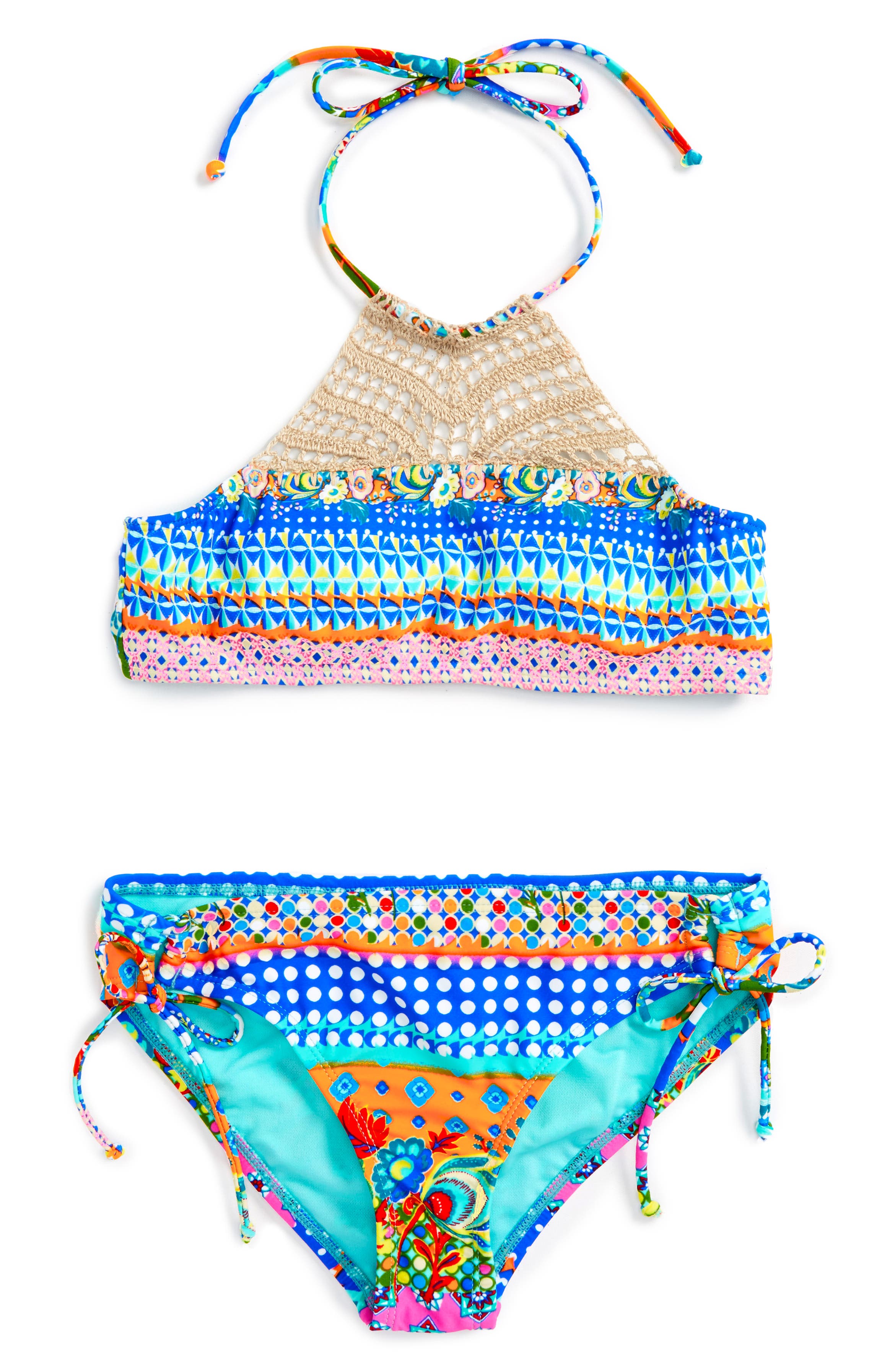 Hobie Crochet Two-Piece Swimsuit (Big Girls) | Nordstrom