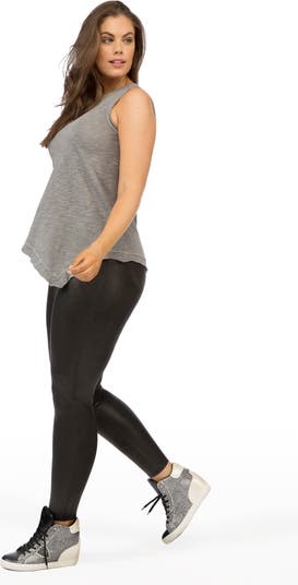 Spanx Faux Leather Leggings in Navy Blue Plus Size 2X - $69 - From Bryan
