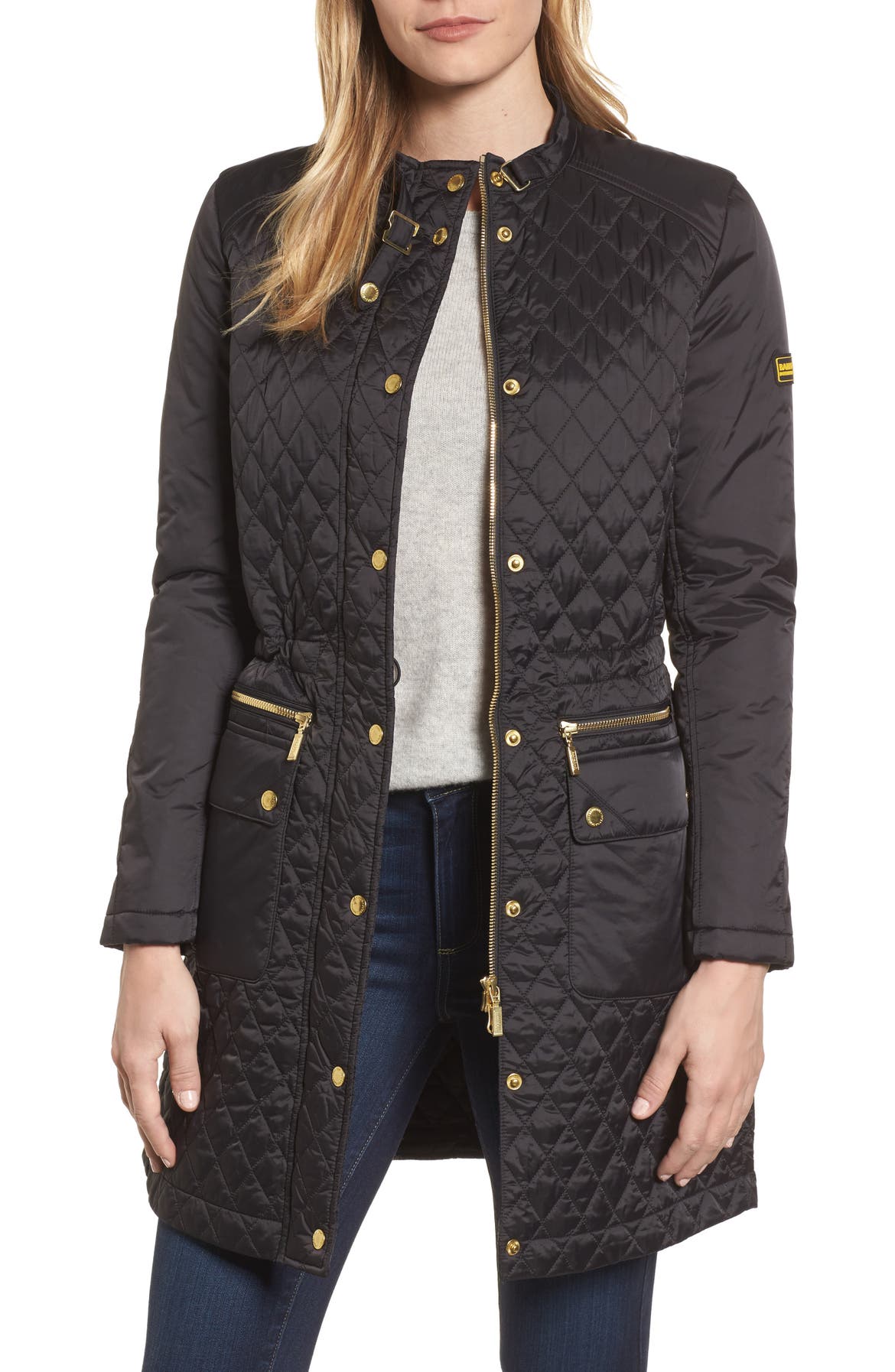 Barbour women's berneray long quilted coat Clearance