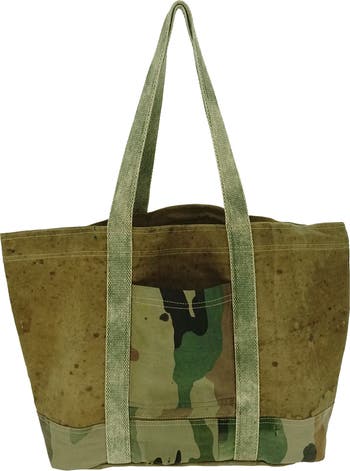 Vintage Addiction Patchwork Tote Bag in Olive/Khaki at Nordstrom Rack