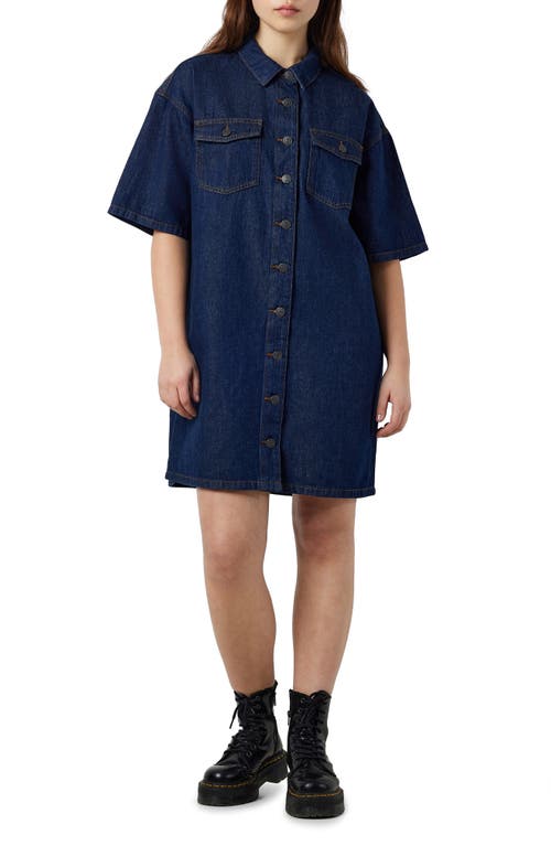 Noisy may Kinna Denim Dress Dark Blue at Nordstrom,