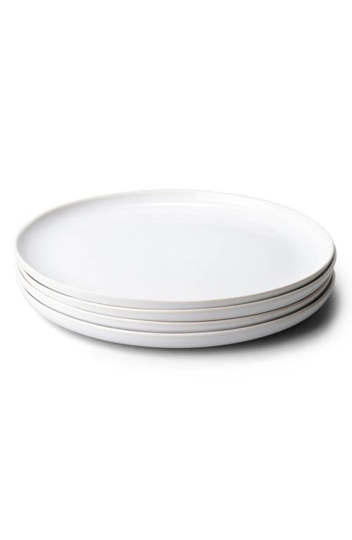 Fable The Dinner Set of 4 Plates in Pearl White 