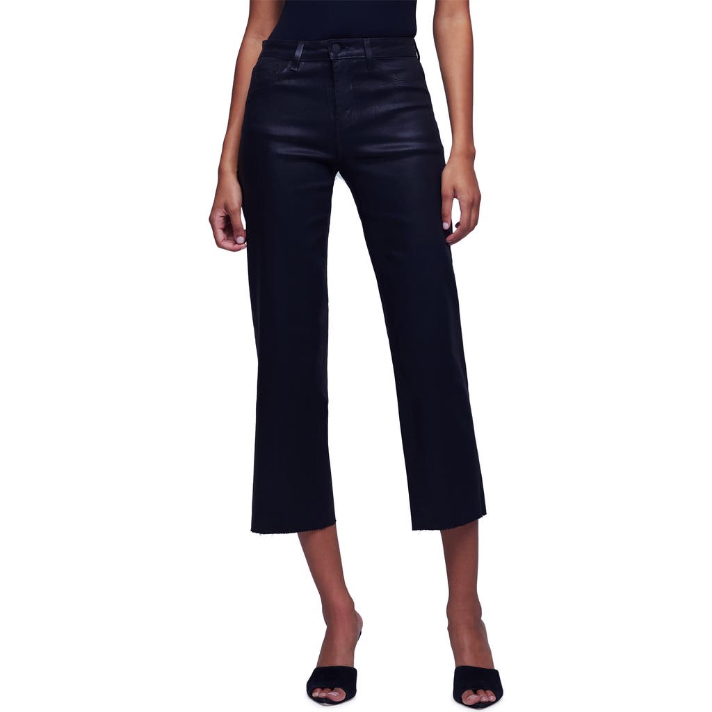 L AGENCE L'AGENCE WANDA HIGH WAIST CROP WIDE LEG PANTS