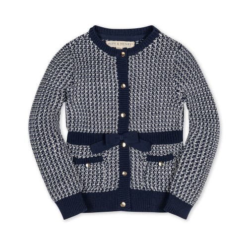 HOPE & HENRY HOPE & HENRY BABY GIRLS' ORGANIC FANCY TWEED CARDIGAN, INFANT 