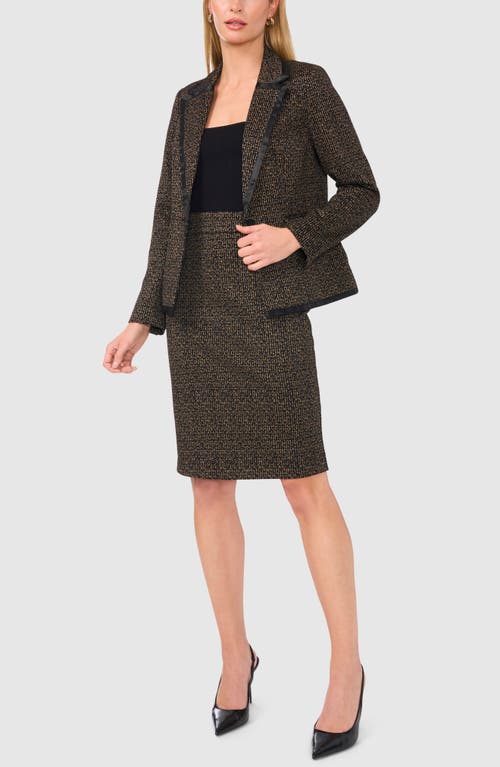 Shop Halogenr Halogen(r) Tweed One-button Blazer In Rich Black