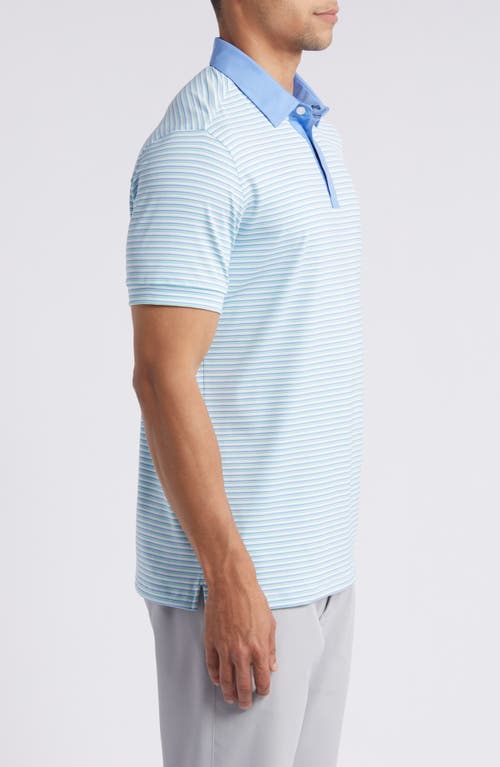 Shop Mizzen + Main Mizzen+main Versa Stripe Performance Polo In Provence Multi Stripe