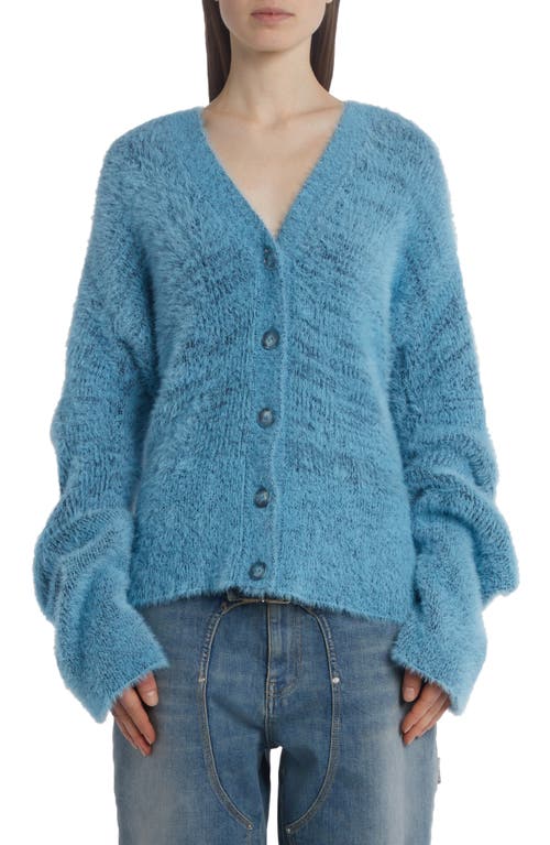 Fluffy Knit Cardigan in 4011 Bright Blue