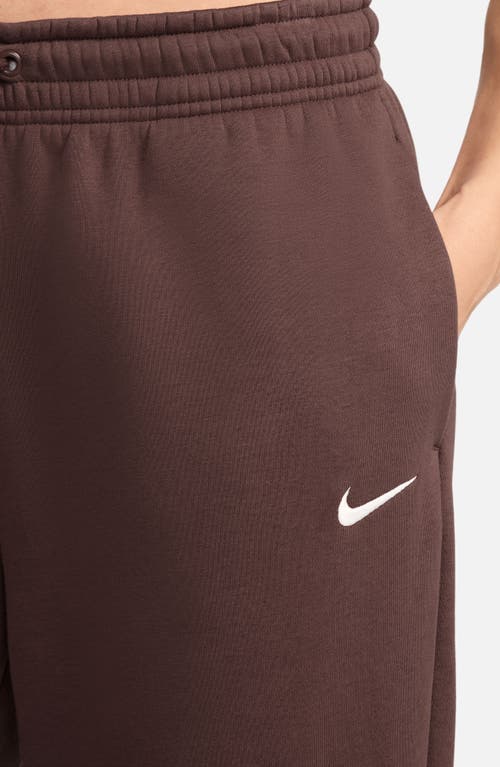 Nike Brown Sportswear Essential Collection Lounge Pants In Brown/sail