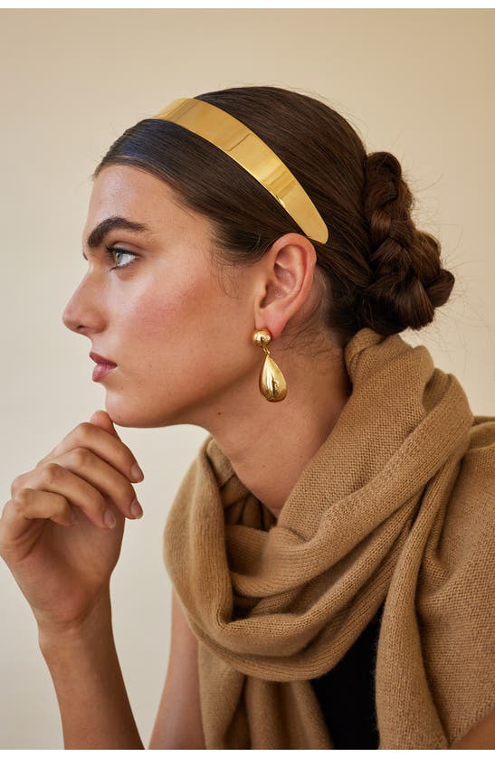 Lelet Ny Liv Petite 14k Yellow Gold Plated Headband In Gold