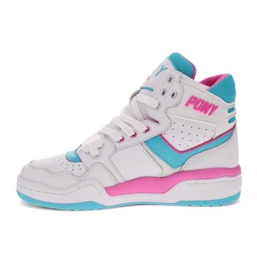 Pony M-110 Archive Sneakers In White/scuba Blue/pink