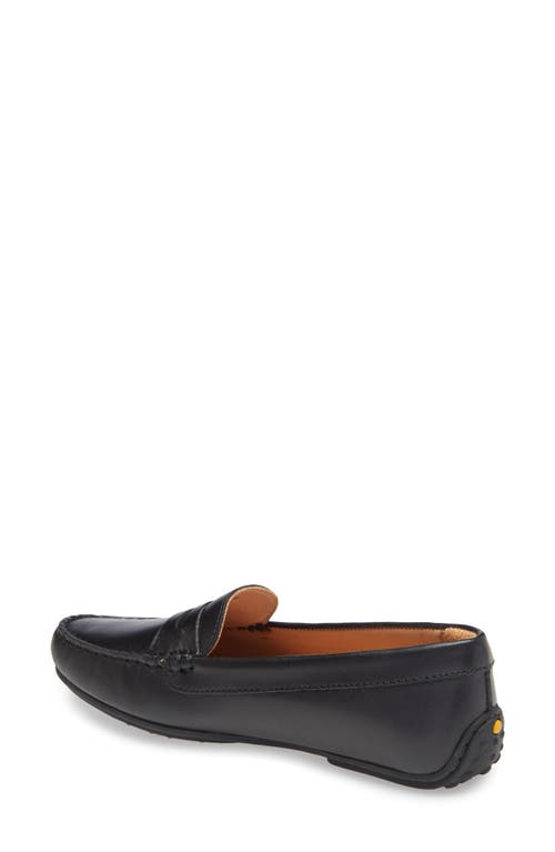 Shop Samuel Hubbard Free Spirit Penny Loafer In Black Suede