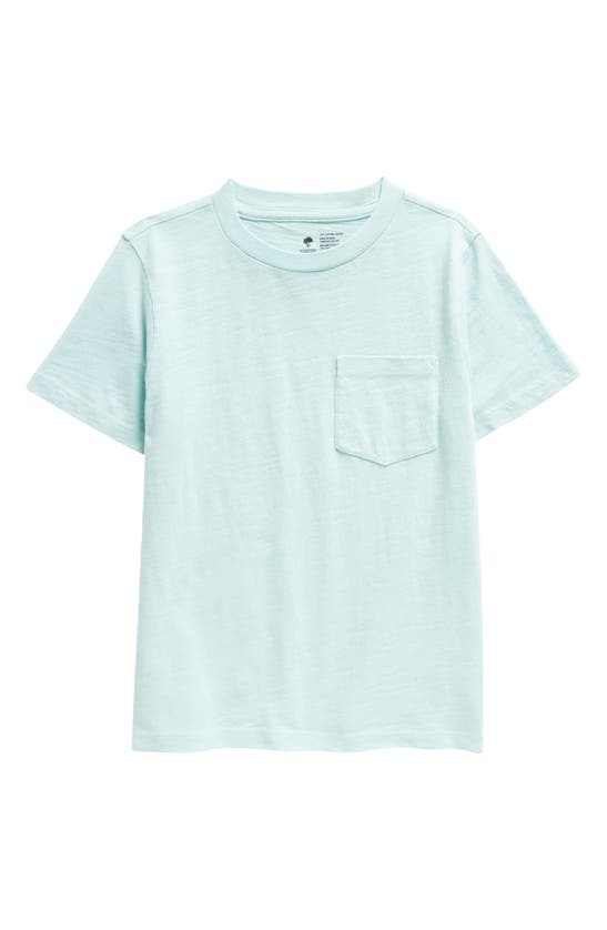 Shop Tucker + Tate Kids' Cotton Pocket T-shirt In Teal Eggshell