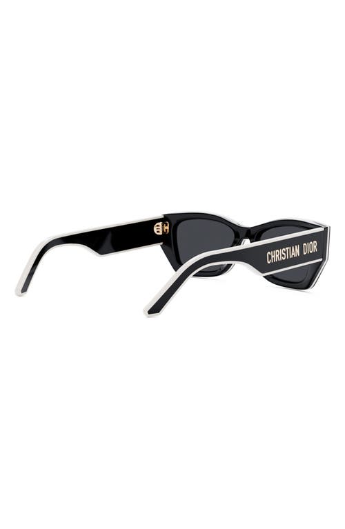 Shop Dior 'pacific S2u 53mm Square Sunglasses In Shiny Black/smoke