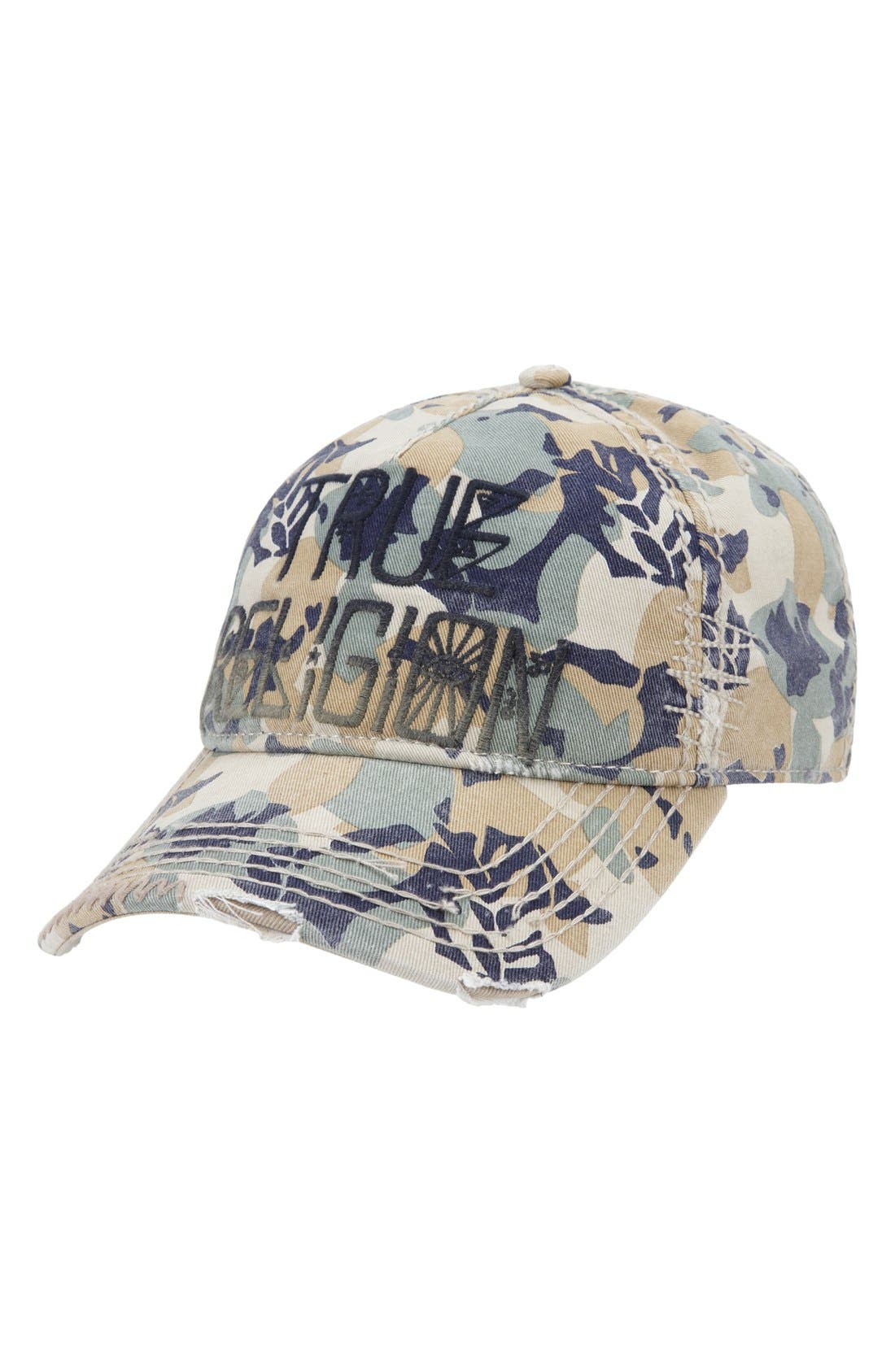 true religion camo hat